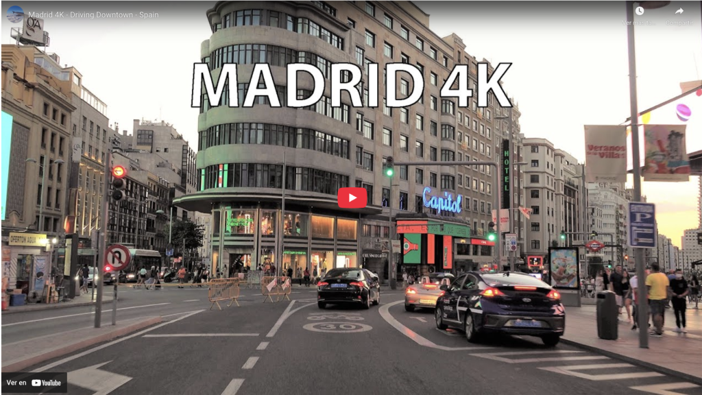 Driving Madrid City Center without luggage