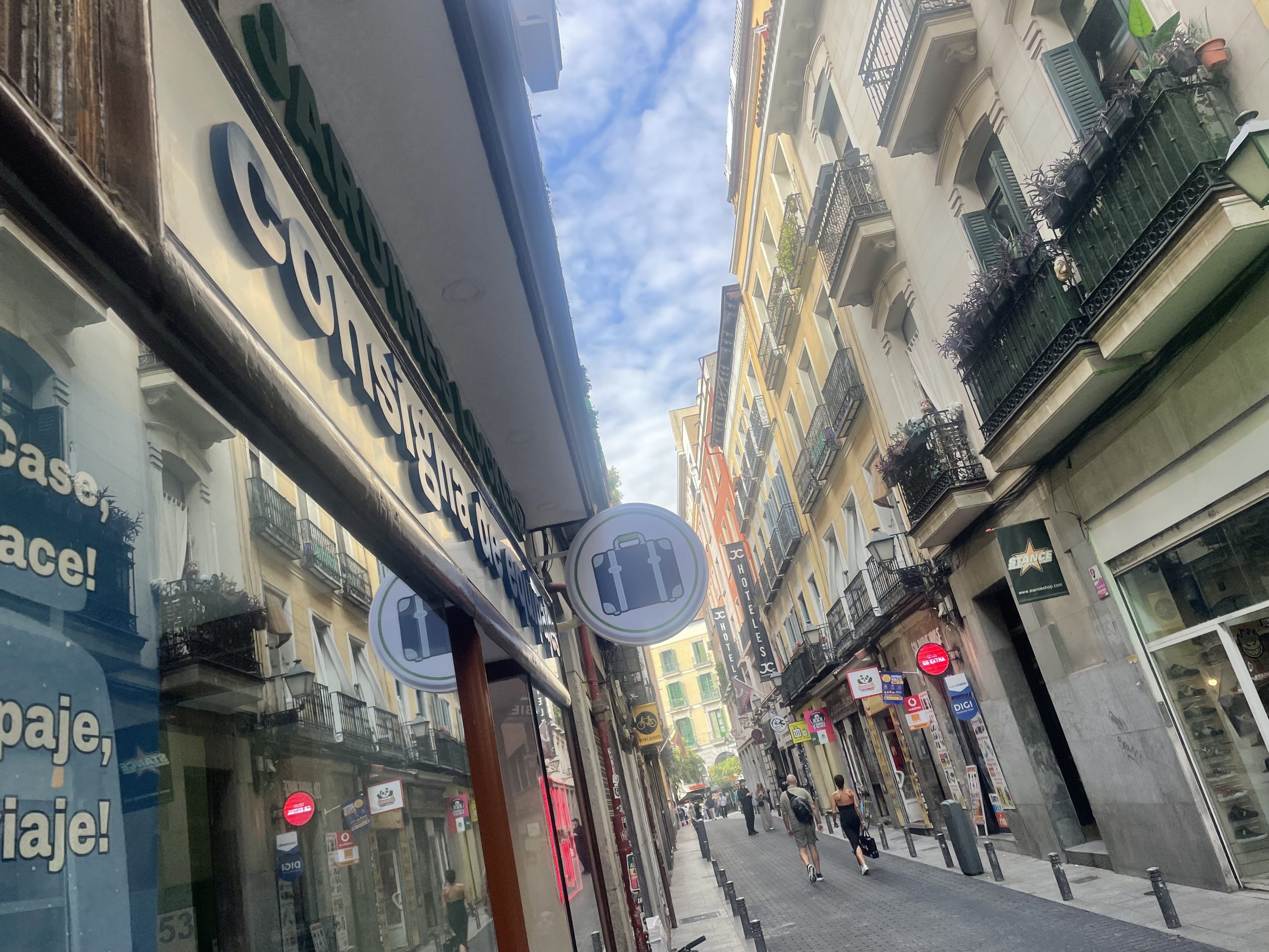 Consigna de maletas en Madrid centro cerca de Gran Vía